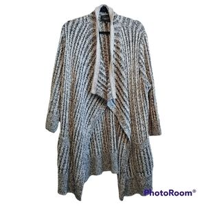 Thakoon Open Front Chunky Cardigan Sz XL Longline Contemporary Cozy Grandmacore
